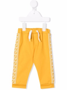 Fendi Kids спортивные брюки с логотипом FF