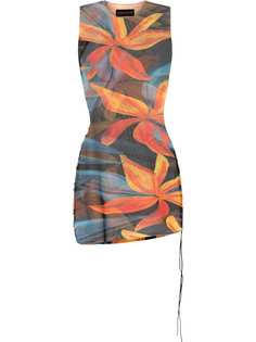 Louisa Ballou прозрачное платье мини Heatwave