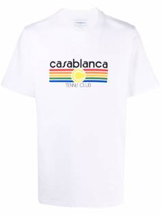 Casablanca футболка Tennis Club с графичным принтом