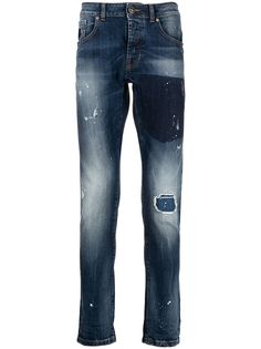 John Richmond джинсы Iggy с эффектом потертости