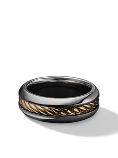 David Yurman кольцо с контрастной вставкой