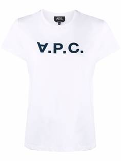 A.P.C. футболка с логотипом