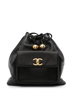 Chanel Pre-Owned рюкзак 1998-го года с поворотным замком и логотипом CC