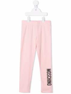 Moschino Kids легинсы с логотипом