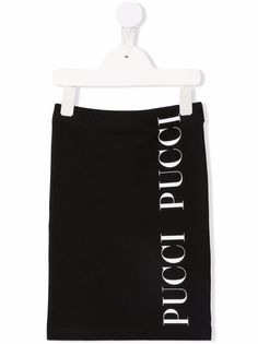 Emilio Pucci Junior юбка из джерси с логотипом