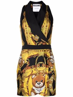 Moschino платье с принтом Toy-Bear