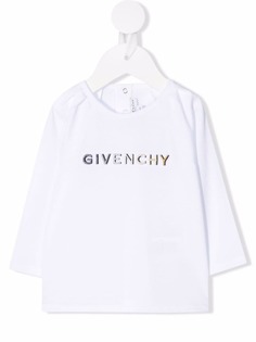 Givenchy Kids футболка с длинными рукавами и логотипом