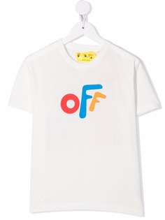 Off-White Kids футболка с логотипом