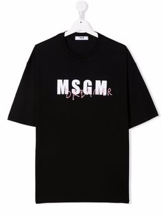 MSGM Kids футболка с логотипом