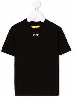 Off-White Kids футболка с логотипом