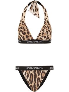 Dolce & Gabbana бикини с леопардовым принтом