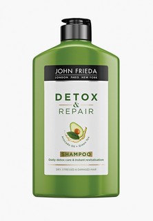 Шампунь John Frieda для очищения и восстановления волос DETOX & REPAIR, 250 мл