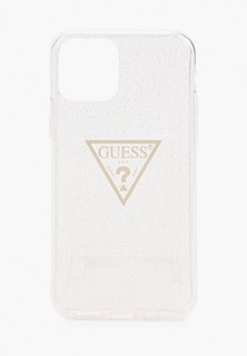 Чехол для iPhone Guess 11 Pro, Triangle logo TPU Glitter gold