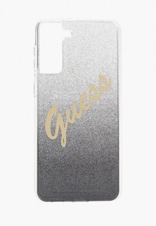 Чехол для телефона Guess Galaxy S21+, PC/TPU Script logo Gradient Glitter/Black