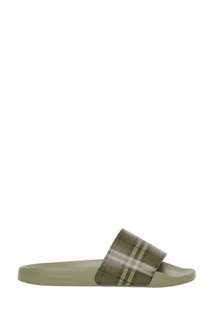 Зеленые клетчатые пантолеты Burberry