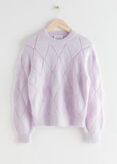 Вязаный свитер из смесовой шерсти альпака & Other Stories