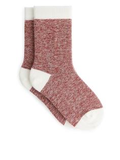Меланжевые носки с расцветкой в виде цветовых блоков Arket