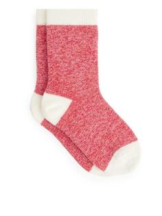 Меланжевые носки с расцветкой в виде цветовых блоков Arket