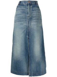 Balenciaga джинсовая юбка с завышенной талией