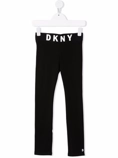 Dkny Kids спортивные брюки с логотипом на поясе
