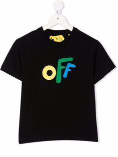 Off-White Kids футболка с логотипом