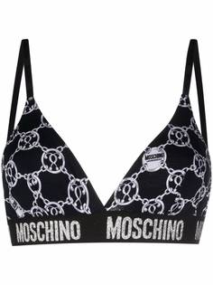 Moschino бюстгальтер с принтом