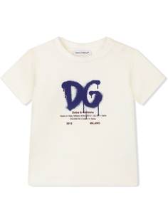 Dolce & Gabbana Kids футболка с принтом граффити