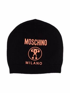 Moschino Kids шапка бини Double Question Mark