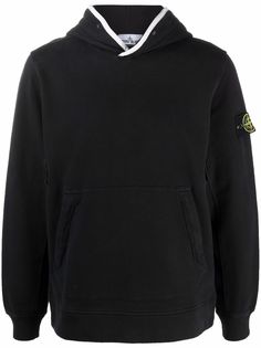 Stone Island худи с контрастным кантом