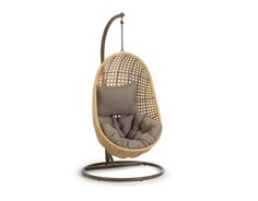 Подвесное кресло cira (la forma) коричневый 105x197x105 см.