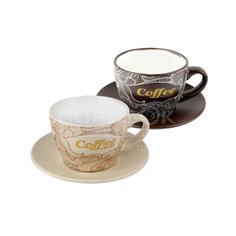 Сервиз чайный из керамики, 12 предметов, Кофейная фантазия BRSC011-1237