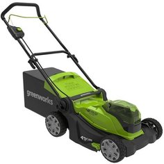 Газонокосилка аккумуляторная GREENWORKS G24X2LM41 2х24В 41 см