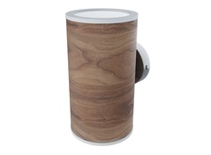 Woodled galactic jupiter wall lamp - белый - американский орех (woodled) коричневый 20x9 см.