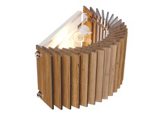 Настенный светильник rotor wall lamp horizontal (woodled) коричневый 23x13x11 см.