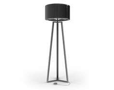 Напольный светильник rotor floor lamp (woodled) черный 160 см.