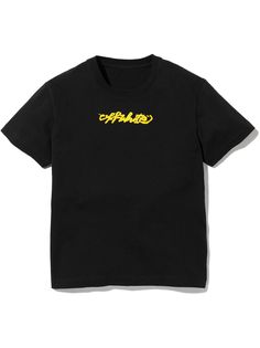 Off-White Kids футболка с логотипом Script