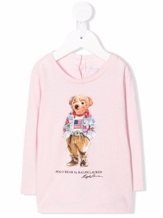 Ralph Lauren Kids футболка с принтом Polo Bear