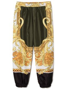 Versace Kids спортивные брюки с принтом Baroque
