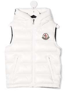 Moncler Enfant дутый жилет с капюшоном