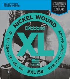 D&#039;ADDARIO EXL158 NICKEL WOUND BARITONE LIGHT 13-62 D'addario