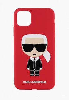 Чехол для iPhone Karl Lagerfeld 11 Pro Max Liquid silicone Iconic Karl Hard Red