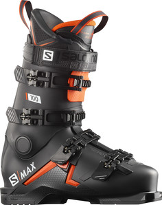 Ботинки горнолыжные Salomon 19-20 S/Max 100 Black/Orange-27,0/27,5 см