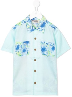 Miki House рубашка с цветочным принтом