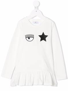 Chiara Ferragni Kids футболка из коллаборации с Chiara Ferragni