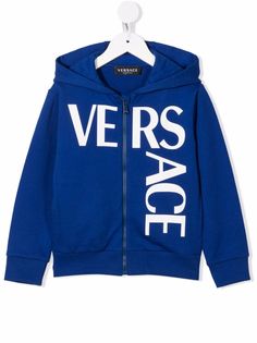 Versace Kids худи на молнии с логотипом