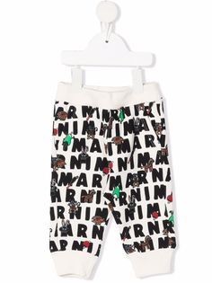 Marni Kids спортивные брюки с логотипом