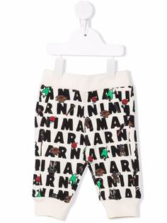 Marni Kids спортивные брюки с графичным принтом