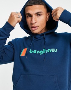 Темно-синий худи с логотипом Berghaus Heritage