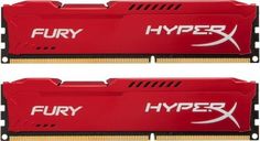Модуль памяти DDR3 16GB (2*8GB) HyperX HX318C10FRK2/16 Fury red PC3-14900 1866MHz CL10 1.5V Радиатор RTL