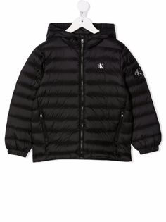 Calvin Klein Kids пуховик с логотипом